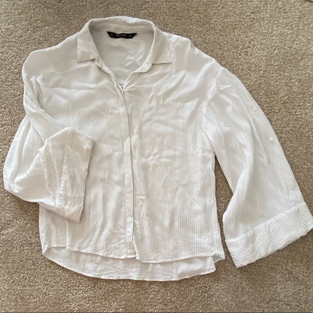 Zara striped button down